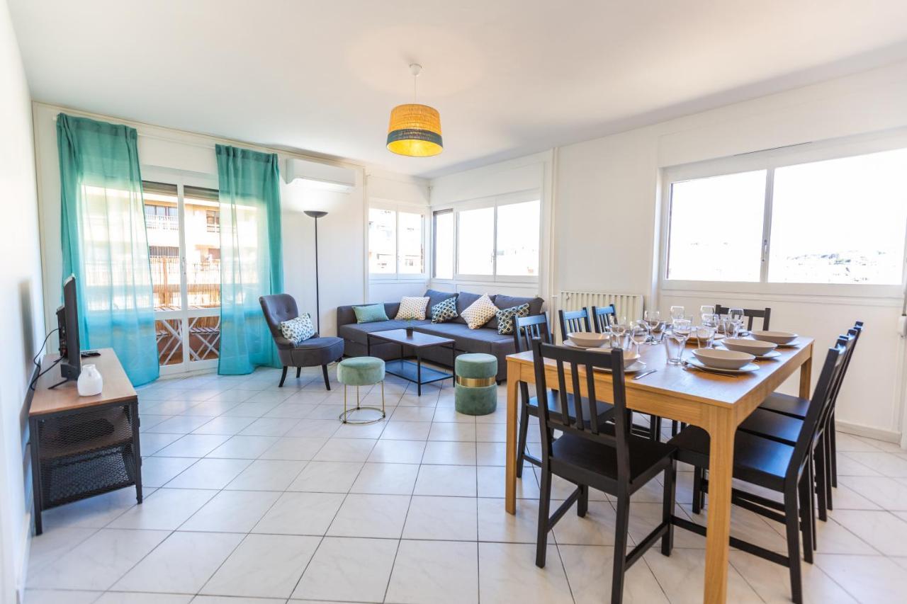 Superbe 100M2 - 2 Balcons - Proche Gare - Climatise Apartment Marseille Bagian luar foto